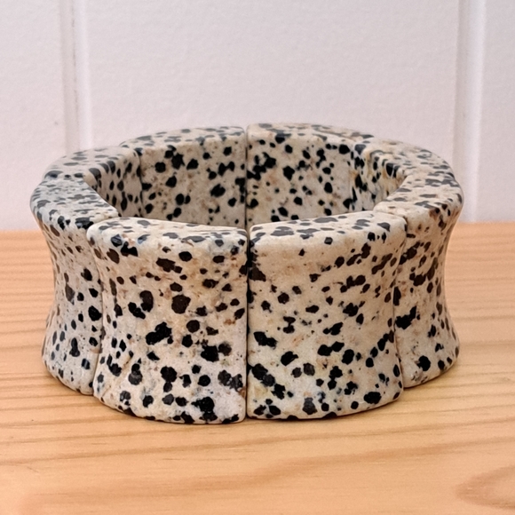 Statement Dalmatian Jasper Bracelet - Picture 4 of 8